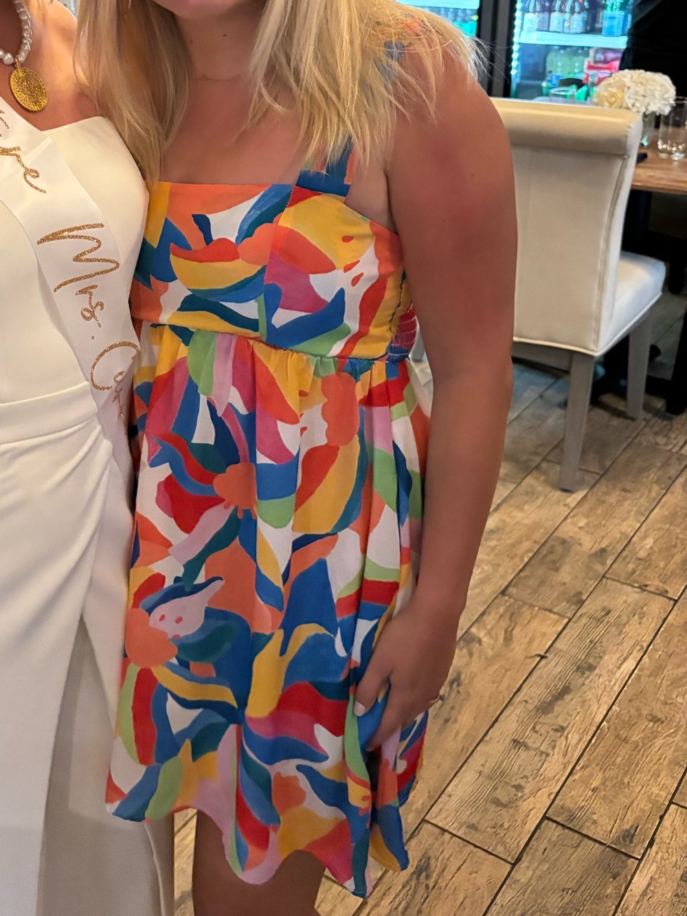 Show Me Your Mumu Multicolor Abstract Print One-Piece Dress
